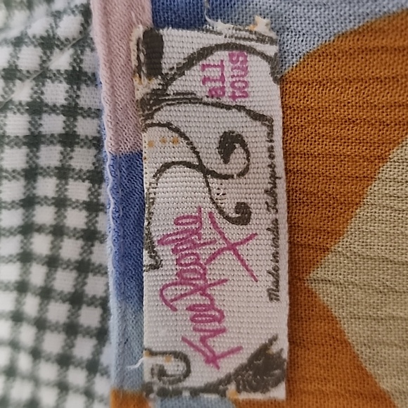 Free People Blue and Orange Patterned Kimono Dress - Picture 4 of 4